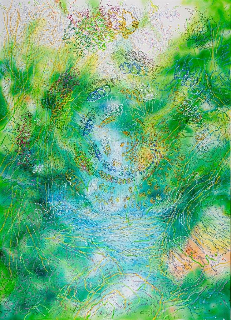 Maryam Farshad, Waterfall – Sightly, 2021