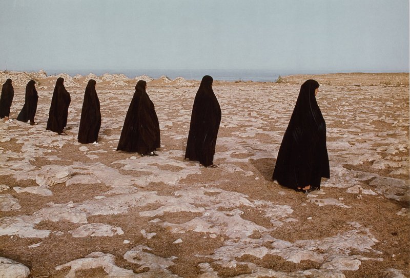 Shirin Neshat, Women in a Line, 1999