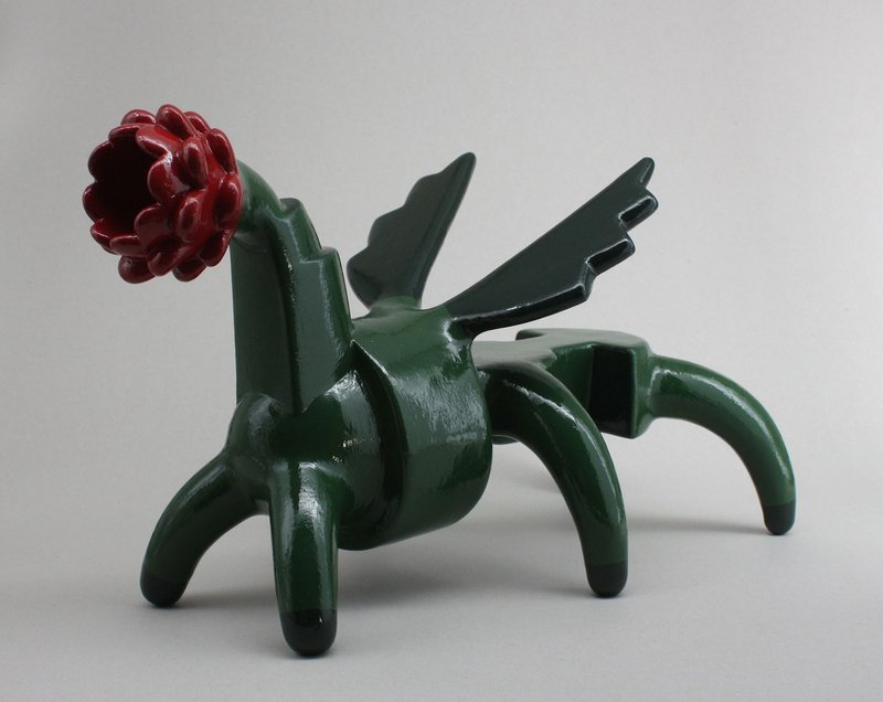 Sam Nikmaram, Flower Head Insect, 2021
