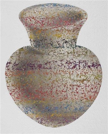 Farhad Moshiri, Striped Jar on White, 2007