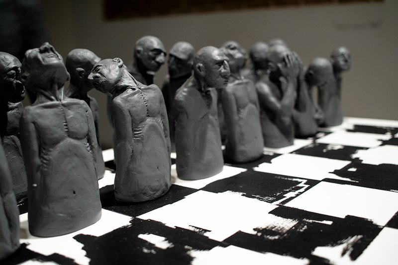 Uncertain And Endless From ongoing series “Homo”, installation view