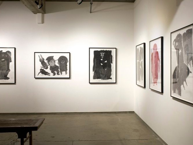 Dancing in Plain Sight: Late Drawings by Davood Koochaki, installation view