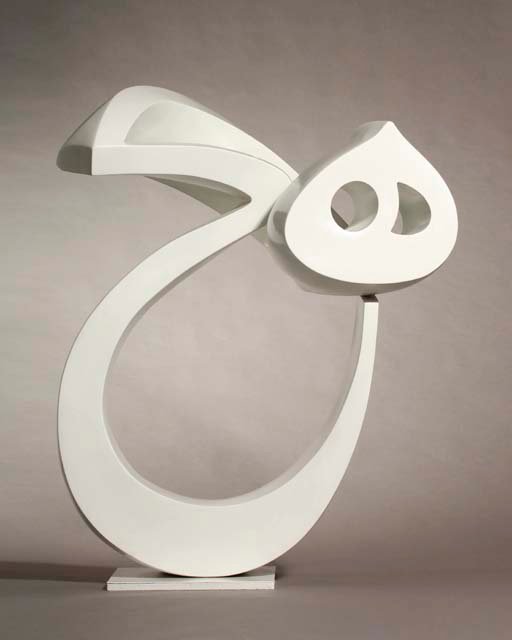 Parviz Tanavoli, White Heech, Nothing, 1970