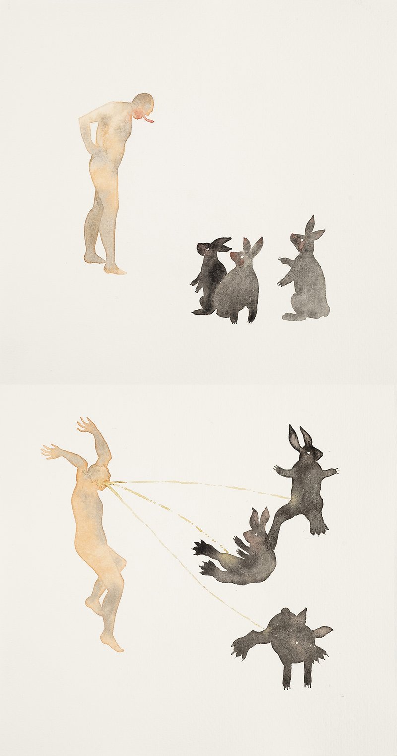 Maryam Mohry, Three Rabbits, 2021