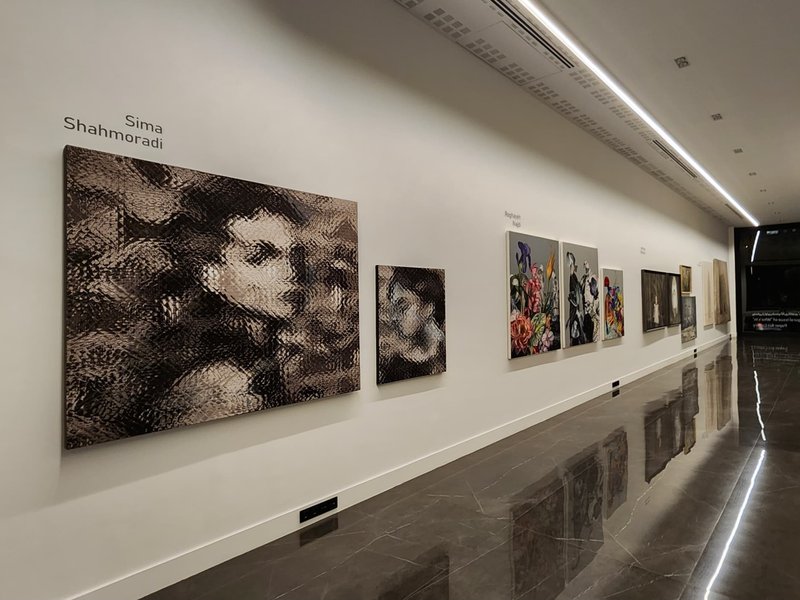 First Exhibition of Selected Artworks by “Who’s in” Paper Art Gallery, installation view