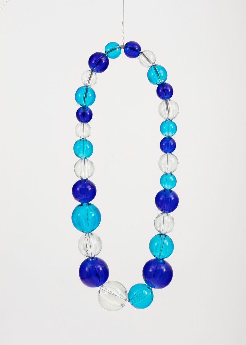 Jean-Michel Othoniel, Collier Aquamarine, Cristal et Cobalt, 2021
