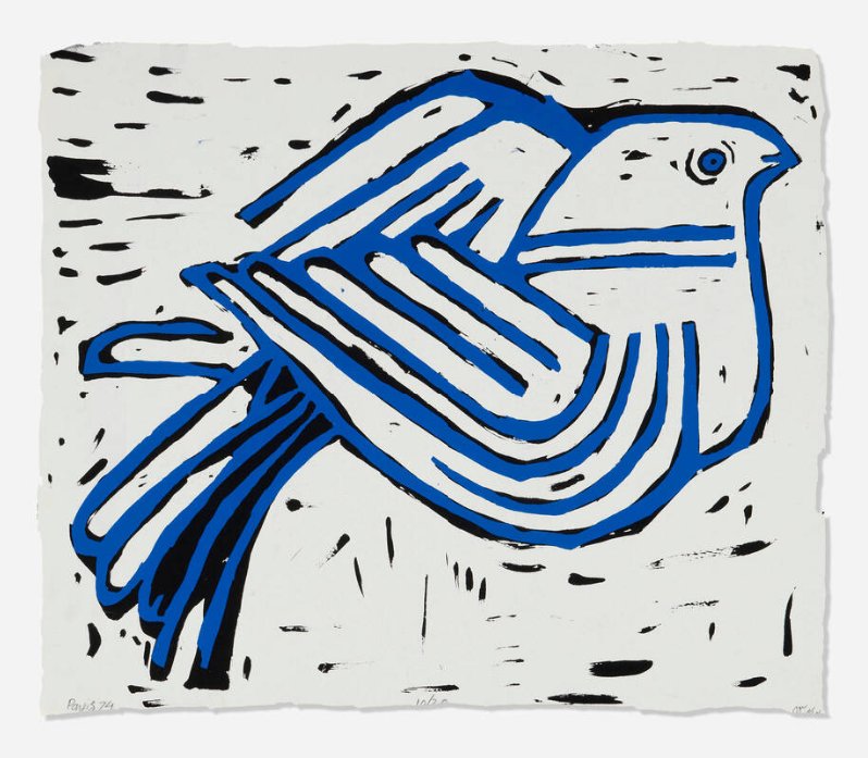 Parviz Tanavoli, Blue Bird, 1974