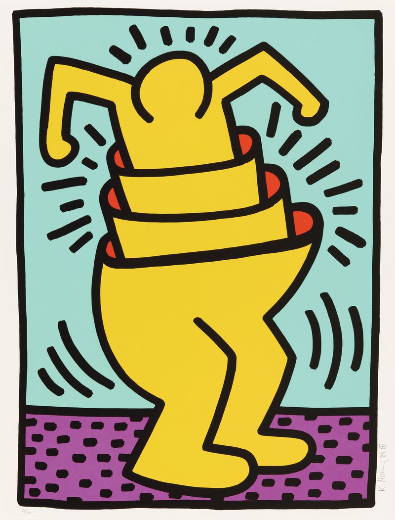 Keith Haring, Untitled (Cup Man), 1989