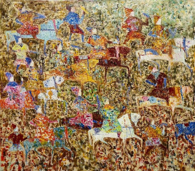 Reza Derakshani, Gold Hunt, 2024
