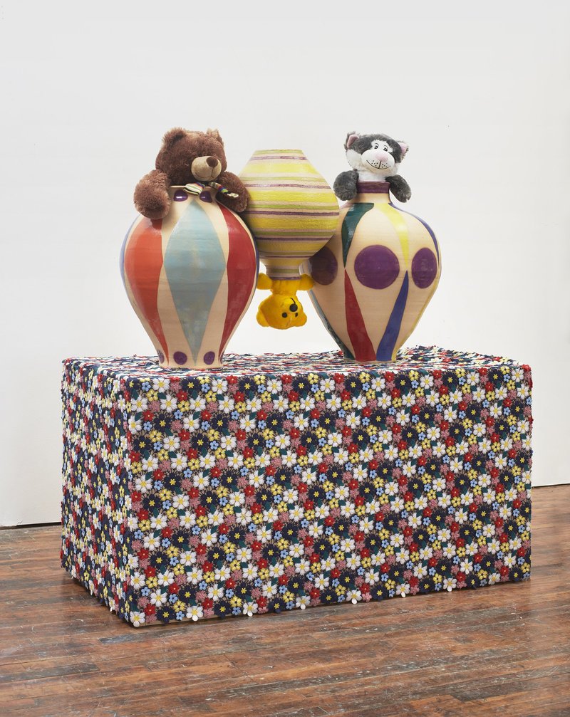 Hadi Falapishi, Young And Clueless (Brown Bear,Yellow Bear,Grey Cat ), 2021