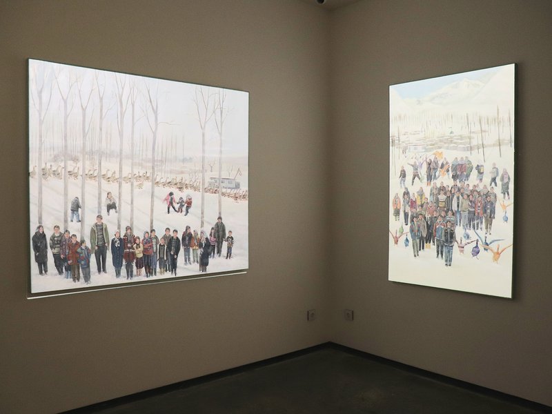 White, installation view